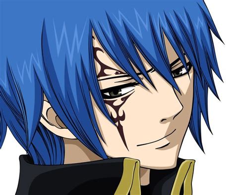 blue haired fairy tail character.